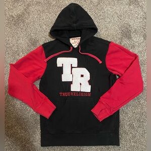 True Religion Black and Red Men's Hoodie